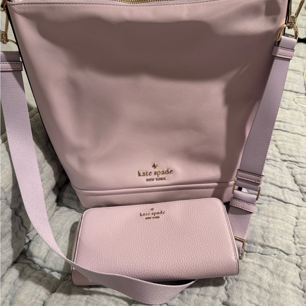 Kate Spade Soft Purple Shoulder Bag and Wallet